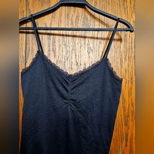 Victoria Secret shelf Bra Black Tank Top size xl